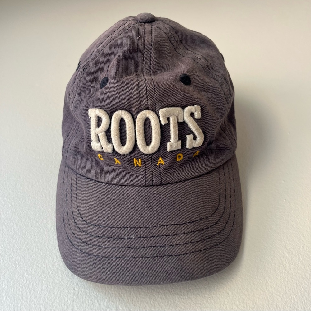 🌼 5/$20 Roots Kids Canada Logo Baseball Cap Purple Adjustable 54cm Hat Classic